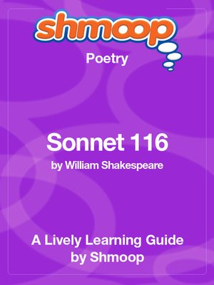 cover image of Sonnet 116